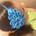 Retro Flower Silk Headband